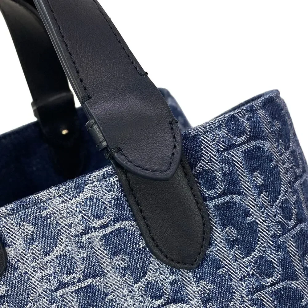 Christian Dior Toujours Bag, Medium Handbag M2821ODCE_M49E Navy White Black